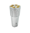 Shift Knob Cylinder for Eaton Fuller 9 10 Speed Silver (Heavy Duty)