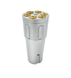 Shift Knob Cylinder for Eaton Fuller 9 10 Speed Silver (Heavy Duty)