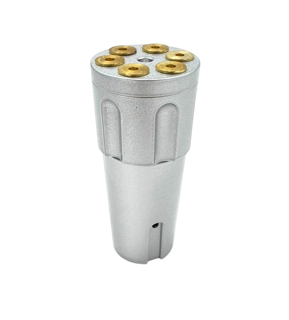 Shift Knob Cylinder for Eaton Fuller 9 10 Speed Silver (Heavy Duty)