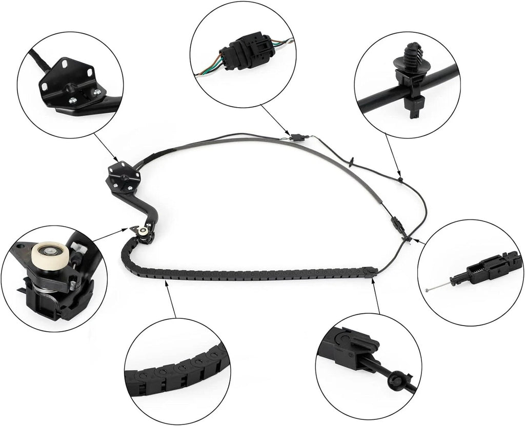 Sliding Door Cable Lower Bottom Roller Track for Mercedes-Benz (2007–2018) 9068203369