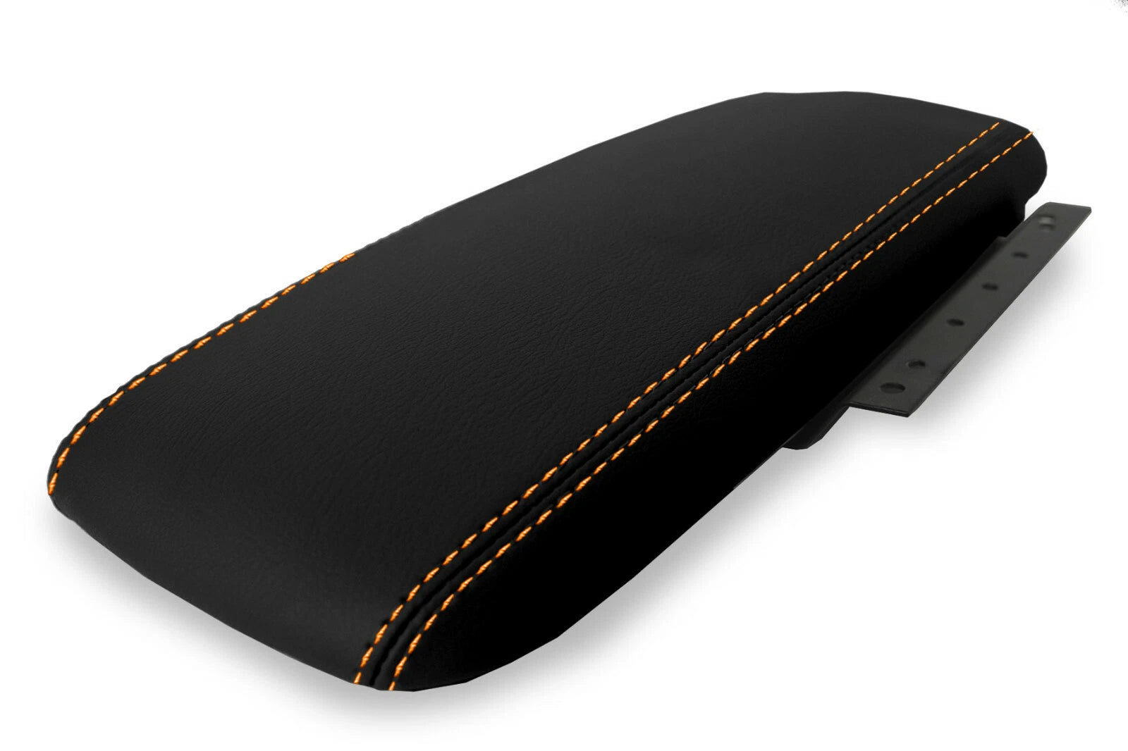 Leather Console Armrest Cover for Ford Crown Victoria (2003–2011) Orange Stitch