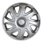 Wheel Cover Hubcaps Push-On Silver Front Set for Toyota Corolla (2000–2002)