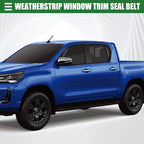 Front Left Door Window Belt Weatherstrip for Toyota Hilux (2005–2014) Black