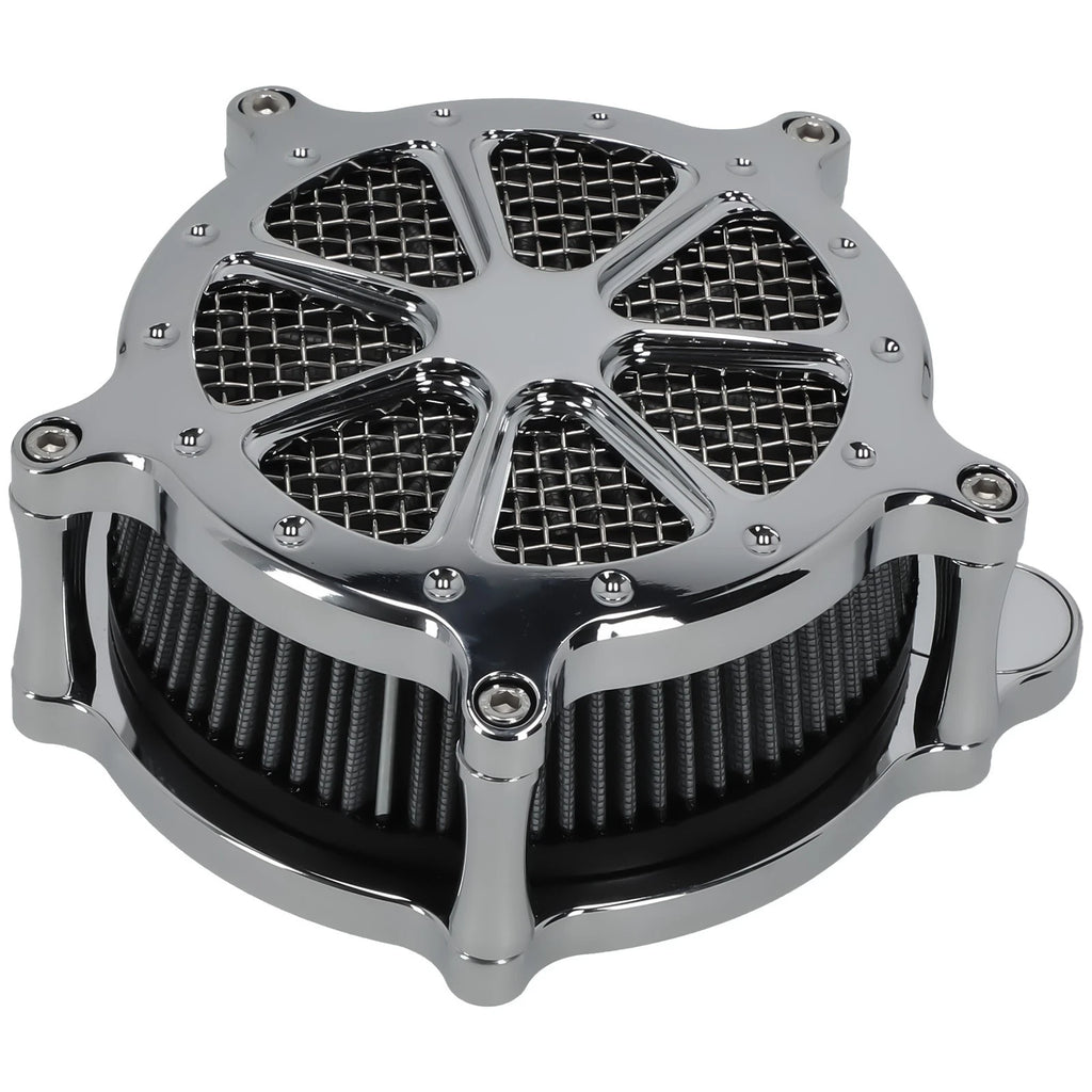 Chrome Air Cleaner Filter Intake Kit for Harley Touring Dyna (2000-2017)