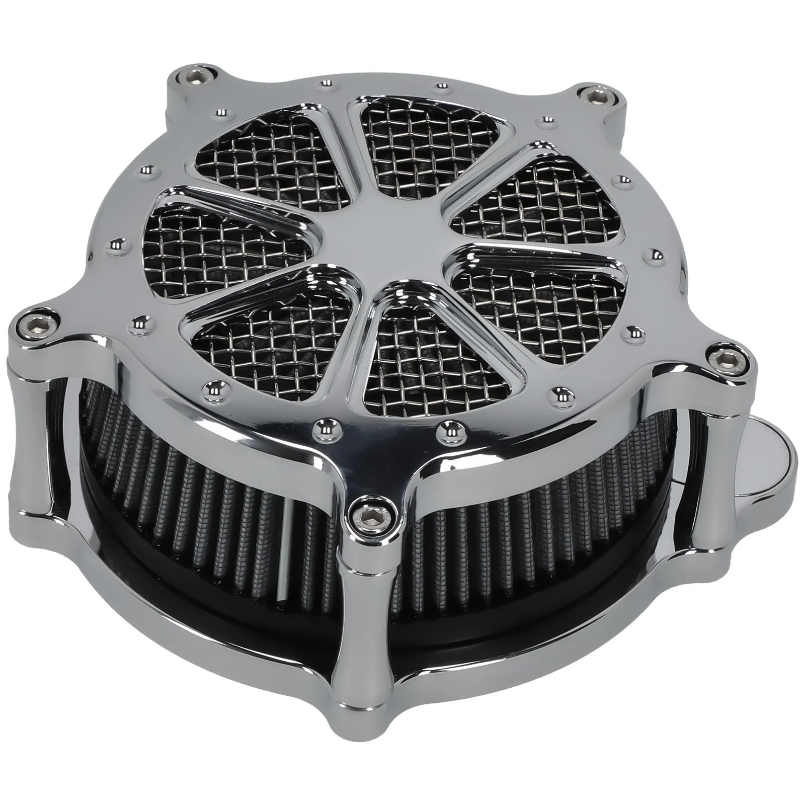 Chrome Air Cleaner Filter Intake Kit for Harley Touring Dyna (2000-2017)