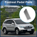 Footrest Pedals Cover for Honda CR-V (2017–2024) Aluminum Alloy Silver Tone