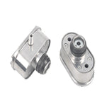 Finned Oval Air PCV Breather for - Polished Aluminum
