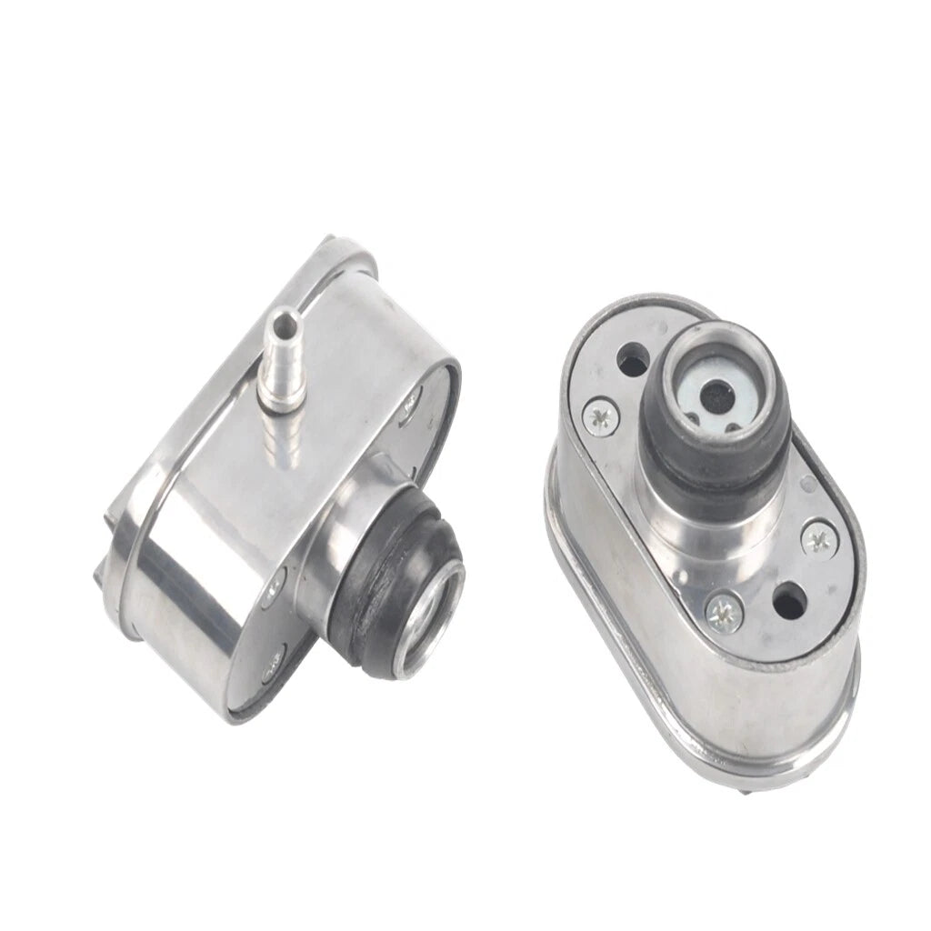 Finned Oval Air PCV Breather for - Polished Aluminum