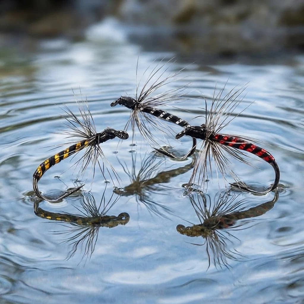 10pc Chironomid Floating Flies Midge Lures #12 #14 #16 #18 for Trout