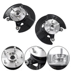 Pair Front Wheel Steering Hub Knuckle Assembly for Honda Pilot (2003-2004)