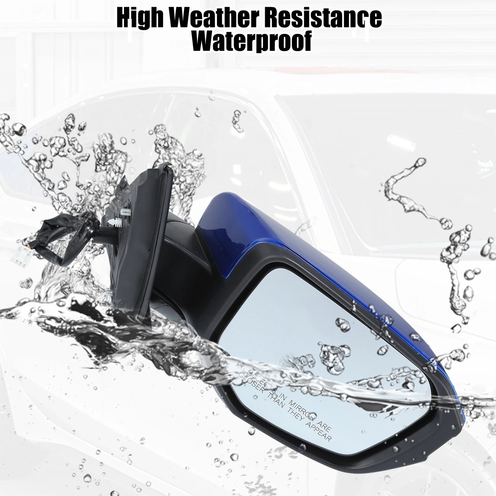 3 Pin Right Side Exterior Door Mirror Assembly for Honda Civic (2016–2021)