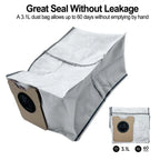 Set of 4 Dust Bags for eufy C20 (Compatible with Self Empty Robot Vacuums)