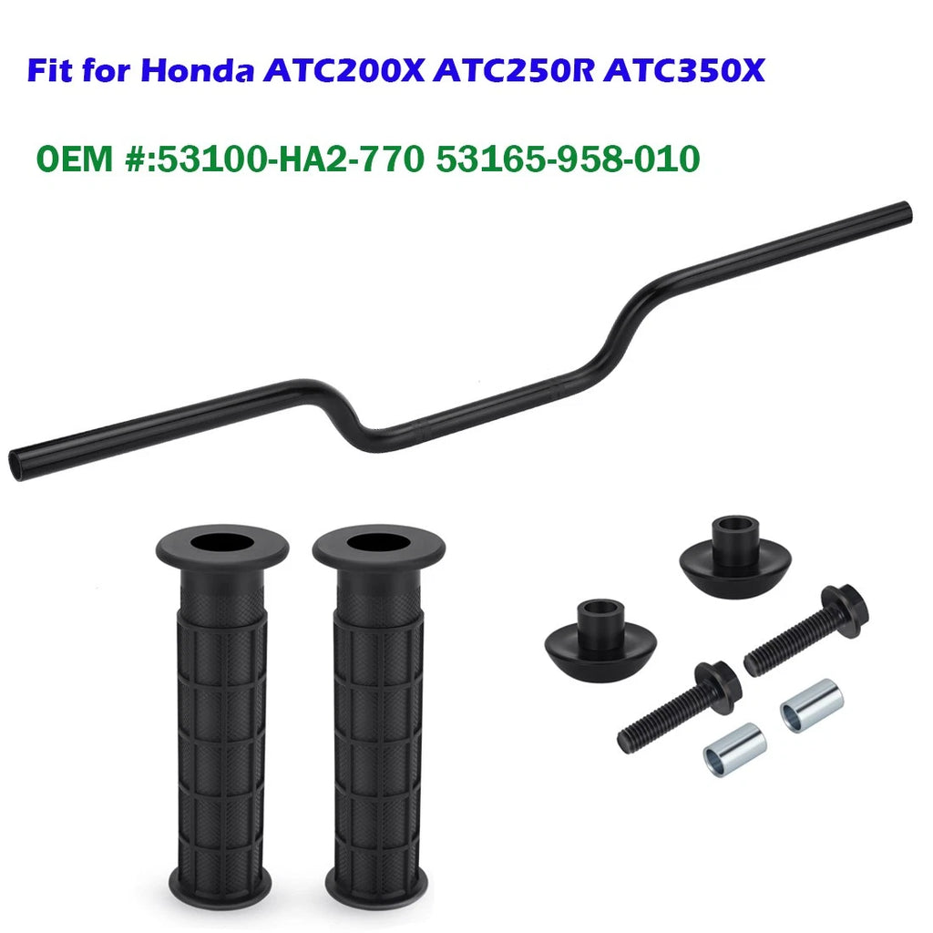 Heavy Duty Handlebar & Grips w/ Bar End for Honda ATC250R (1983–1986)