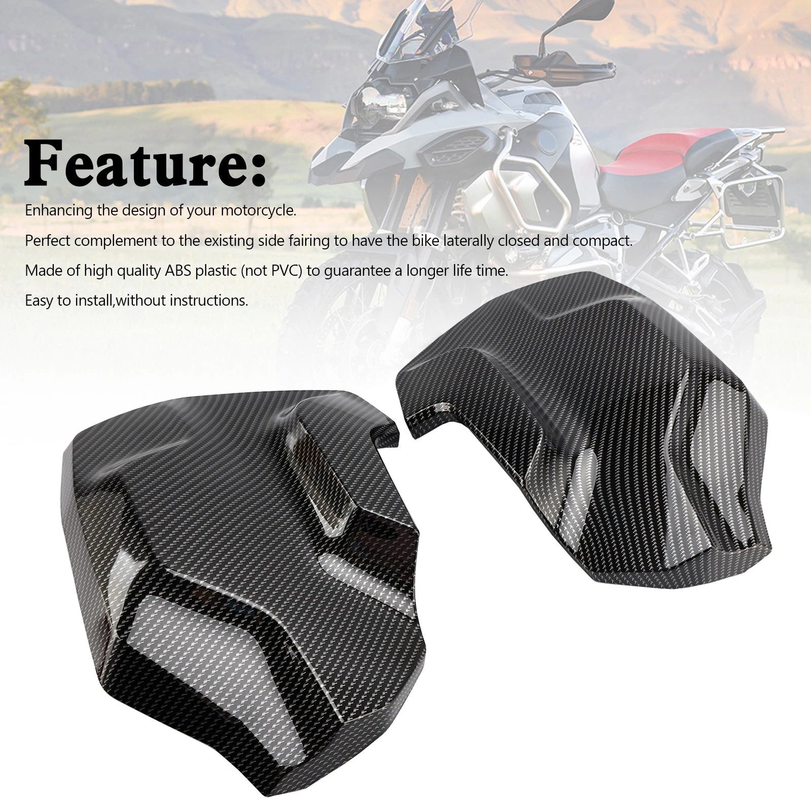 Side Frame Fairing Cowl Guards for BMW R1250GS ADV (2018–2023) CBN