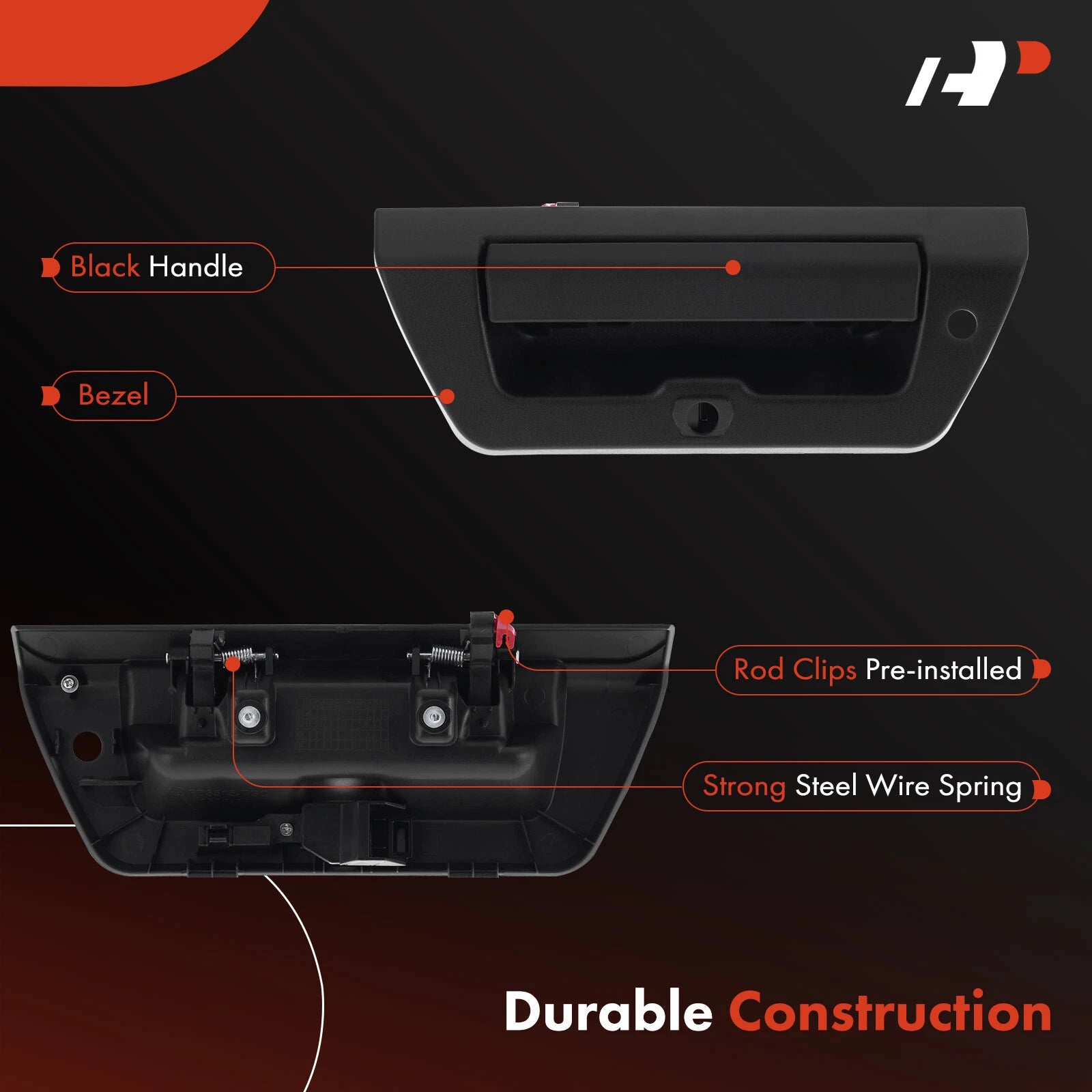 Tailgate Handle with Camera & Light Hole for Ford F-150 (2015-2018)