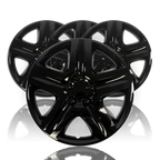 Wheel Cover Hubcaps Gloss Black 5 Spoke Set for Toyota (2007–2016)