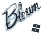 Chrome Blown Script Emblem Badge Replacement for Universal Hot Rod Show Car