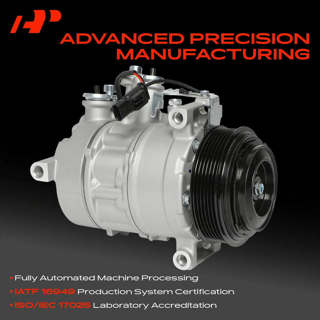 AC Compressor with Clutch for Mercedes-Benz C250 C300 E350 E400 (2015)