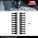 20 PCS Titanium Curved Oscillating Saw Blades for Multitools