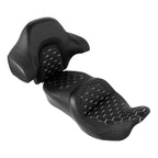 Gel Seat Backrest for Harley Touring (2014–2023) Black White