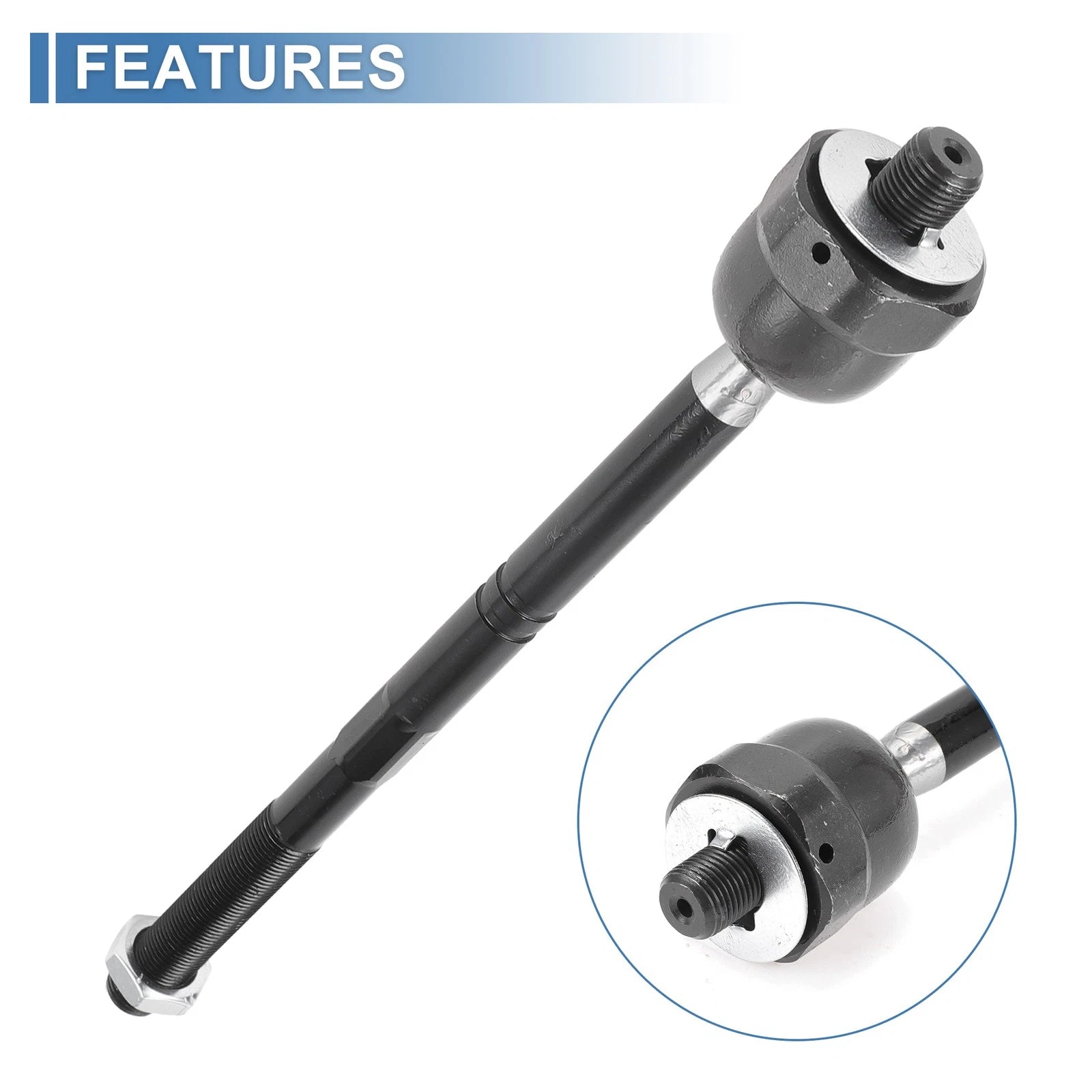 2X Front Inner Tie Rod End Links for Ford F-150, Lincoln Mark LT (2004–2008)