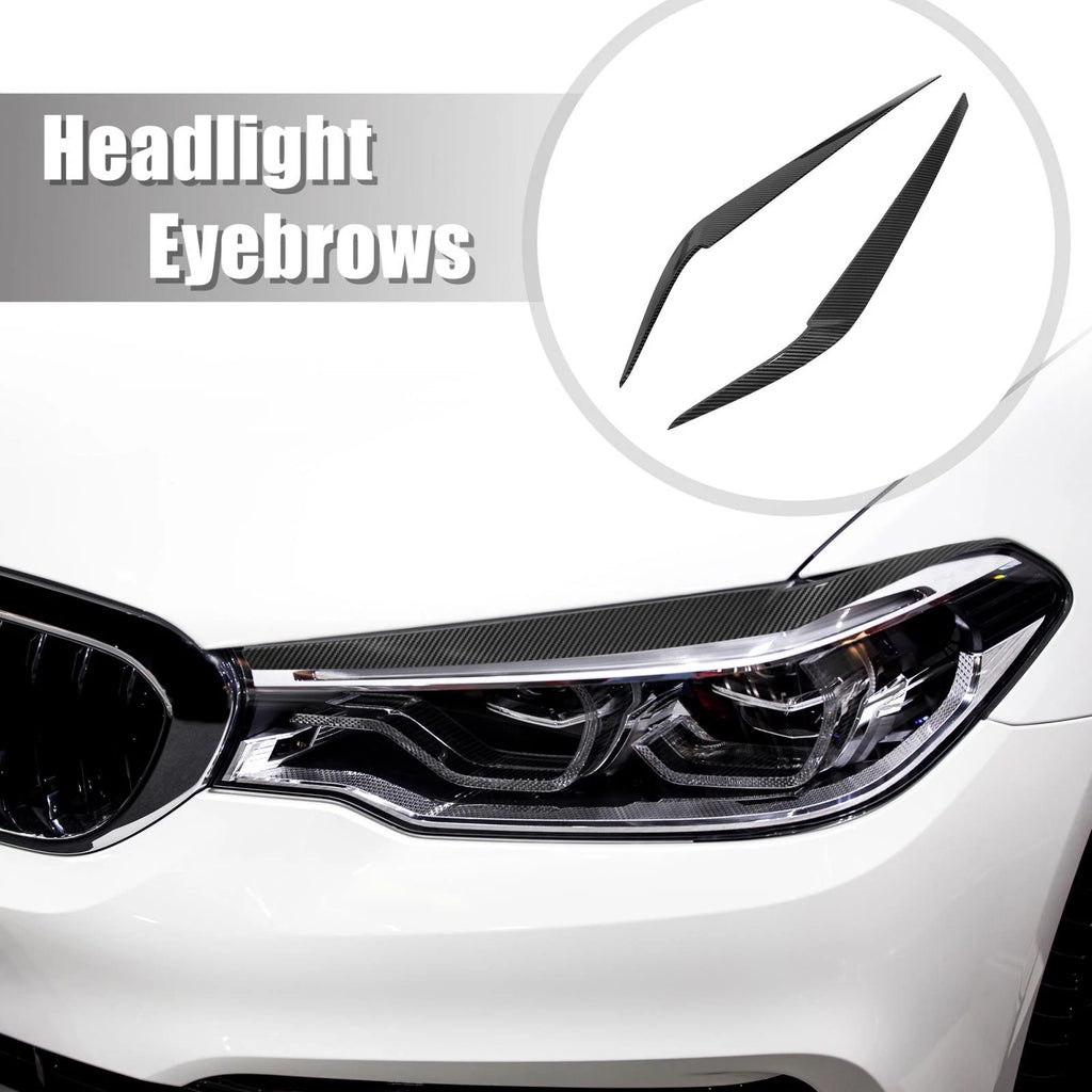 1 Pair Headlight Eye Lid Cover Sticker for BMW G30 530i 540i (2017–2022)