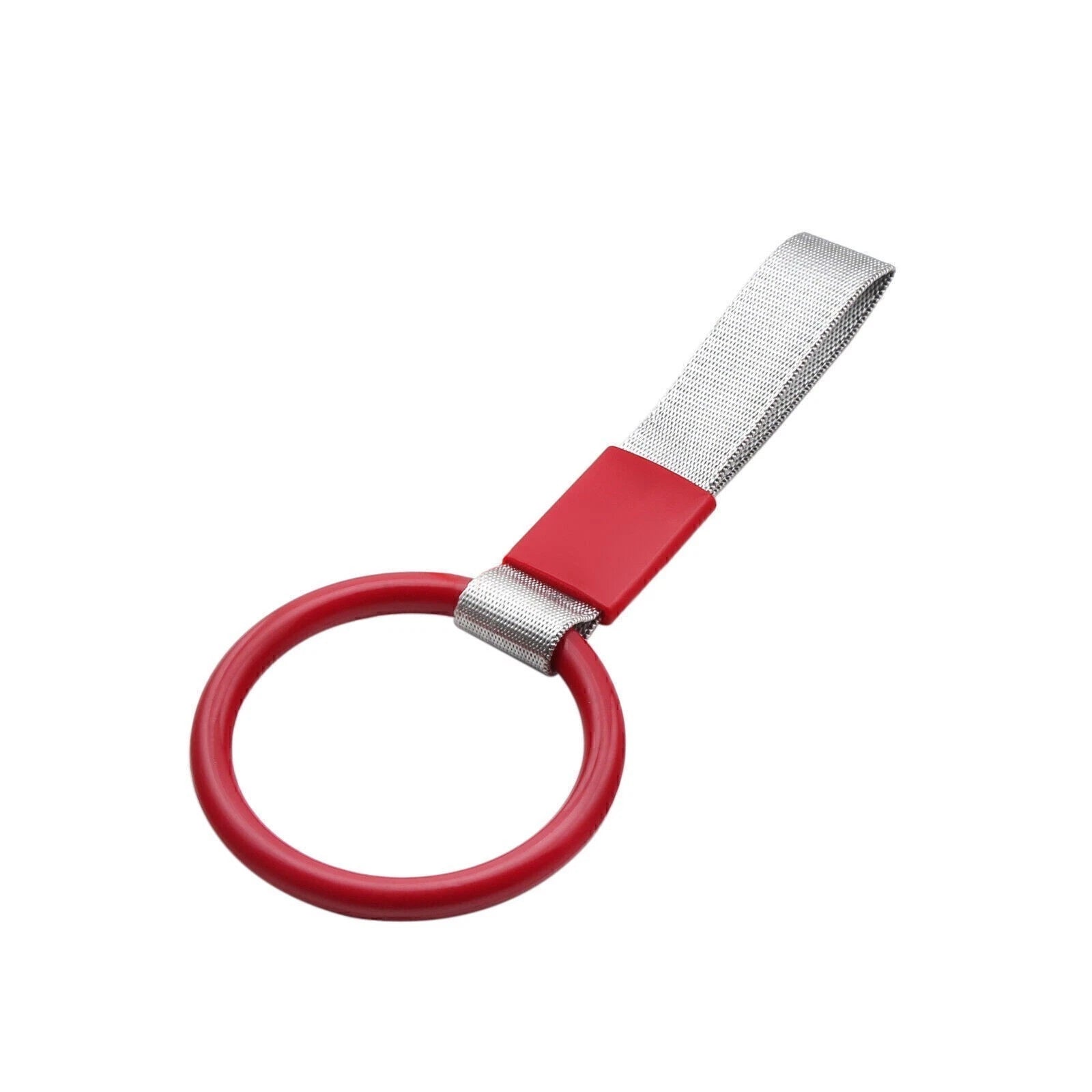 PVC Round Red Tsurikawa Ring for JDM Vehicles (Universal Fit)