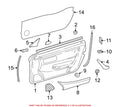 Genuine Front Right Interior Door Pull Handle 17072702807211 for Mercedes-Benz