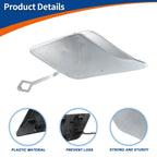 Front Bumper Tow Hook Cap for Mercedes-Benz C250 (2012-2015) Silver Tone