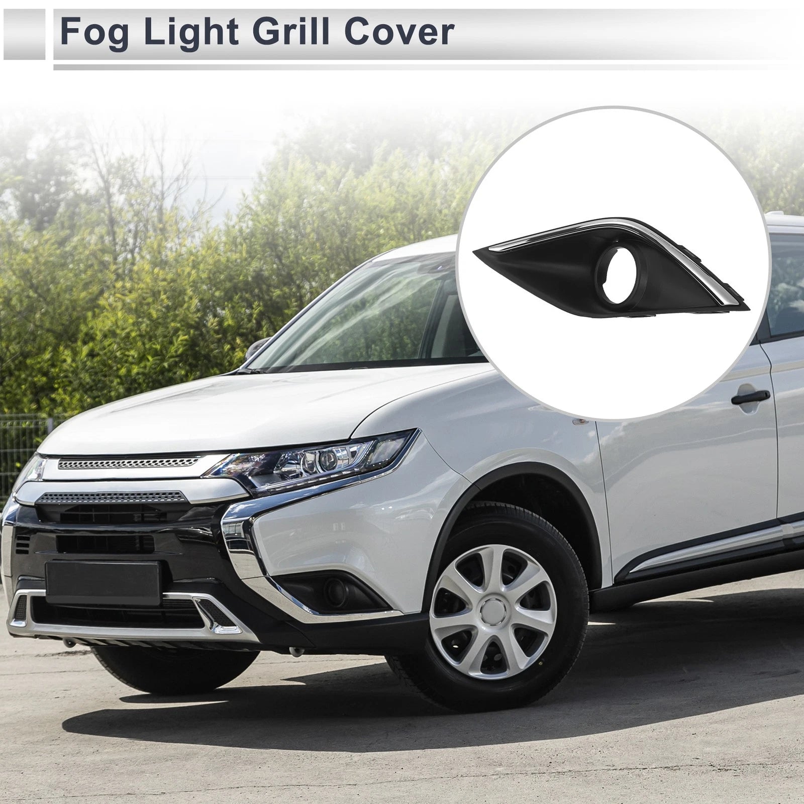 1 Pc Fog Light Grill for Mitsubishi Outlander (2016–2019)