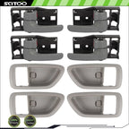 Set of 4 Inner Door Handles w Bezel for Toyota Sequoia Tundra