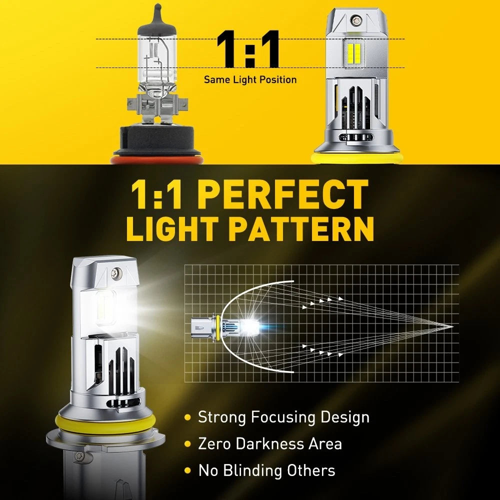 2X AUXITO 9007 LED Headlight Bulbs for Nissan Frontier (2001–2022)