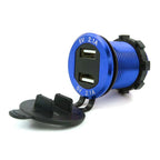 Dual USB Car Charger for Universal Use (12-24V)