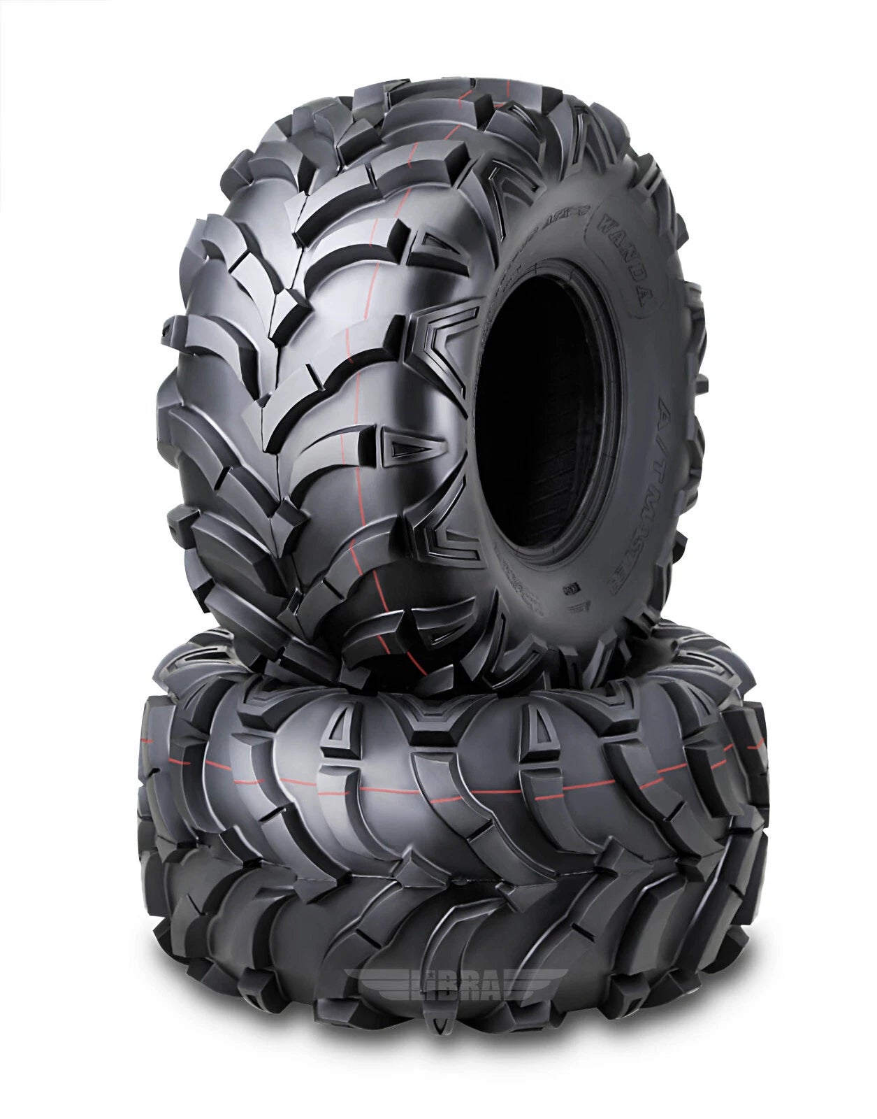 Set of 2 ATV UTV Tires 25x12-10 P341 6PR Deep Tread