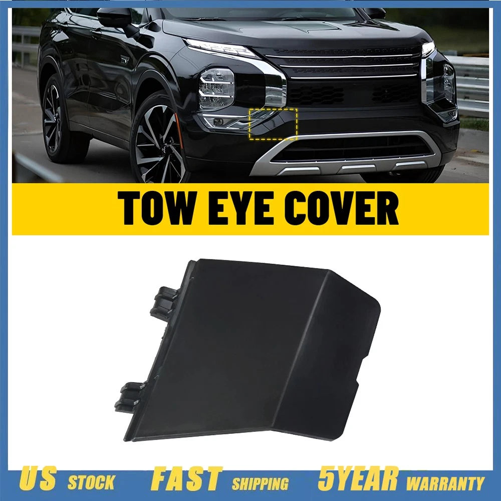 Front Bumper Tow Hook Eye Cover Cap for Mitsubishi Outlander (2022–2024)