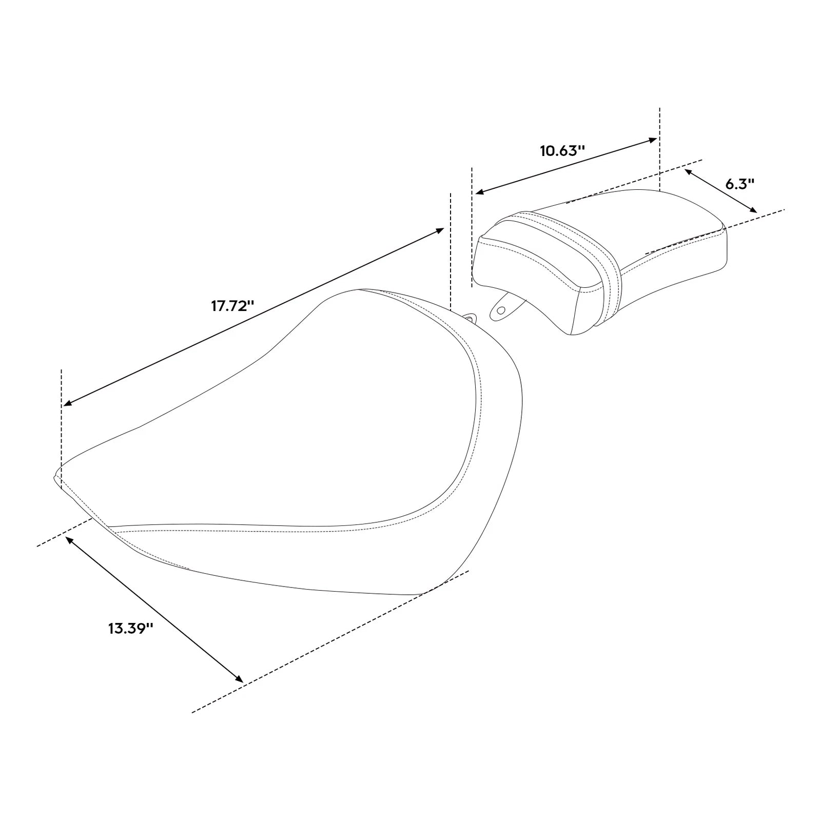 Driver Passenger Seats for Harley Softail Standard Street Bob FXBB (2018–2024)