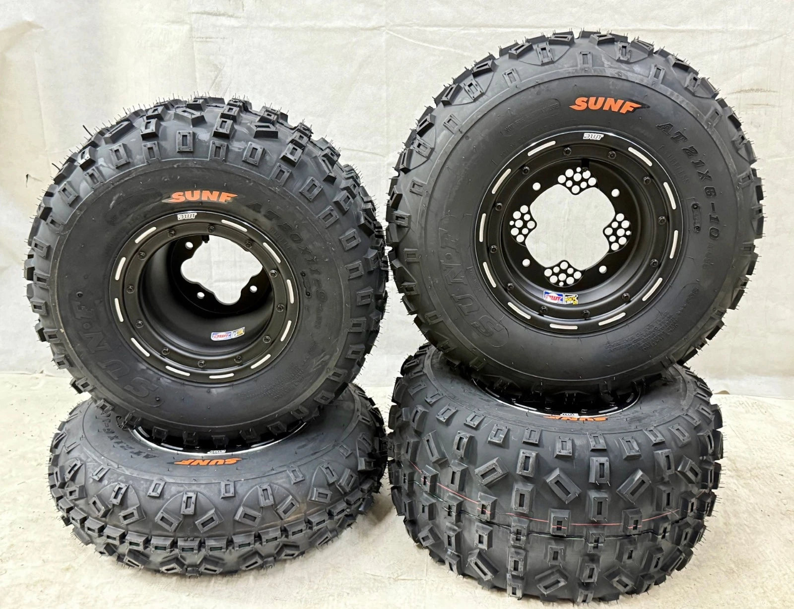 Set of 2 DWT G3 Black Beadlock Wheels for Raptor 700 (2006–2014)