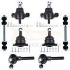 Set of 8 Ball Joints Tie Rods Sway Bars for Chevy Corvette (1963–1982)