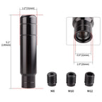 JDM Aluminum Gear Shift Knob with Racing Fabric Boot Cover