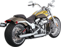 Vance & Hines 3" Twin Slash Slip-On Muffler - Chrome 16335 for Harley Davidson