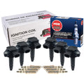 Set of 6 Ignition Coils & 6 NGK Iridium IX Spark Plugs for Ford Lincoln V6