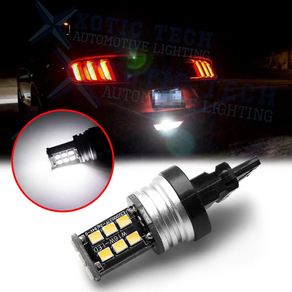 HID 6000K White Max LED Backup Reverse Light Bulb for Ford Mustang (2015–2019)