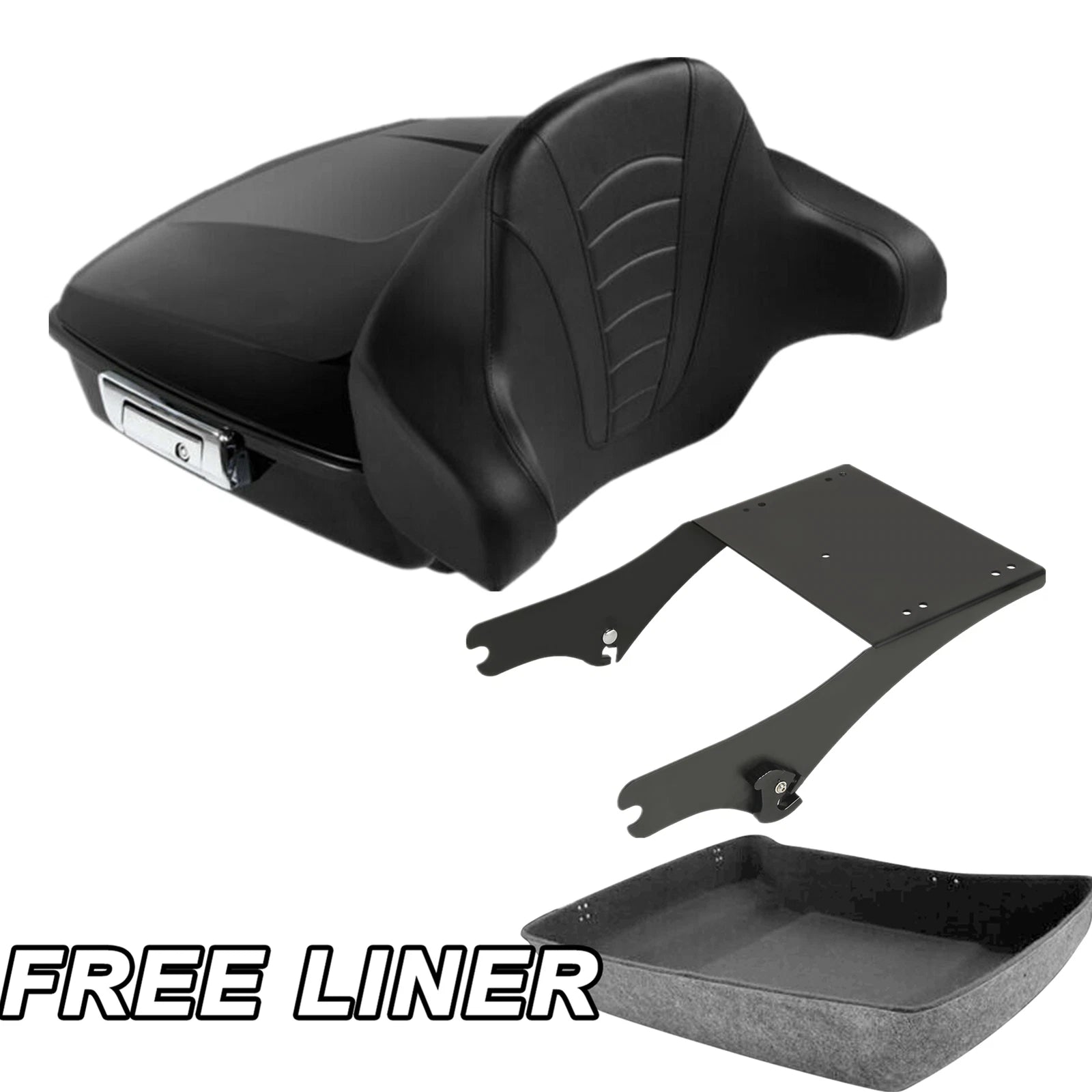 Chopped Trunk Backrest Mount Rack for Harley Touring (1997–2008)