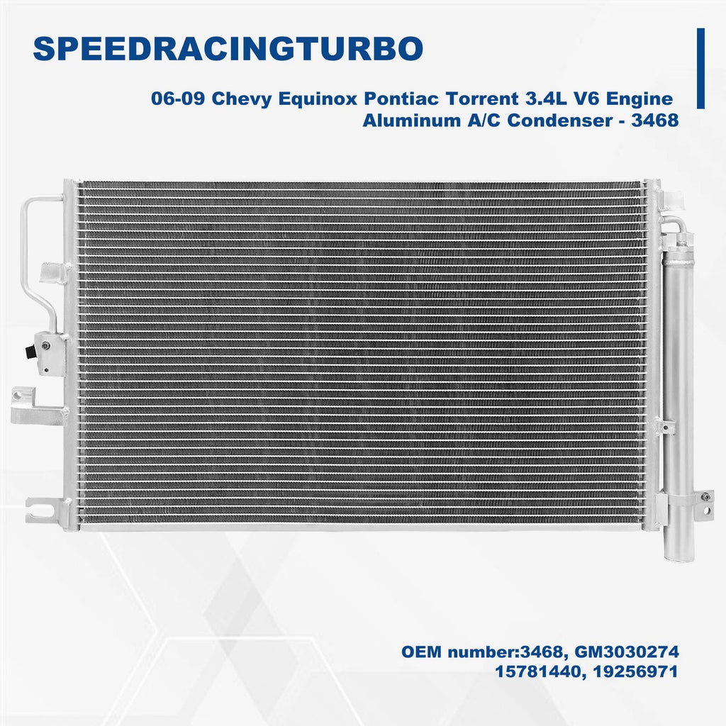 A/C Condenser for Chevrolet Equinox, Torrent (2006–2009) 3.4L 3468