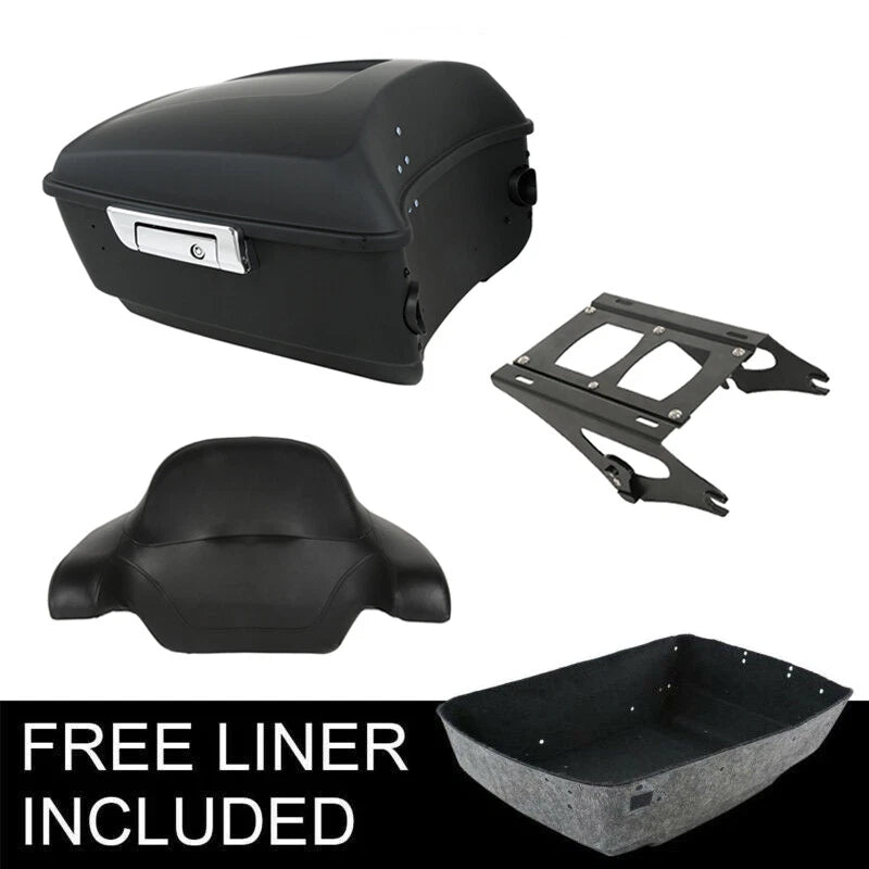 Matte King Trunk Pad Mount Rack for Harley Touring CVO Road Glide (2014–2026)