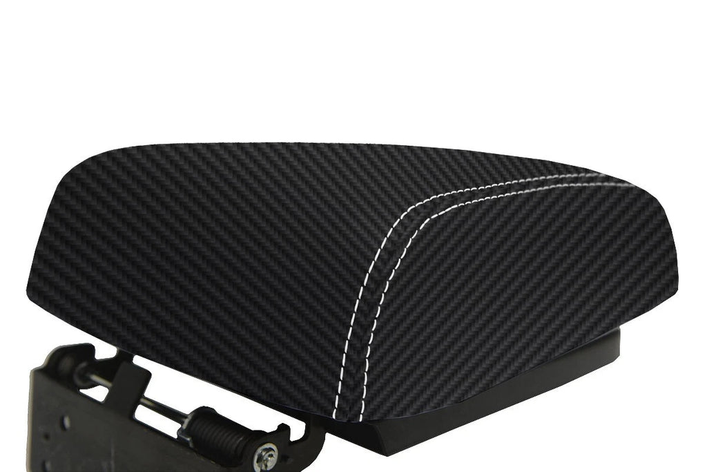 Console Lid Armrest Cover for Mitsubishi Montero (2001–2006) Carbon Fiber