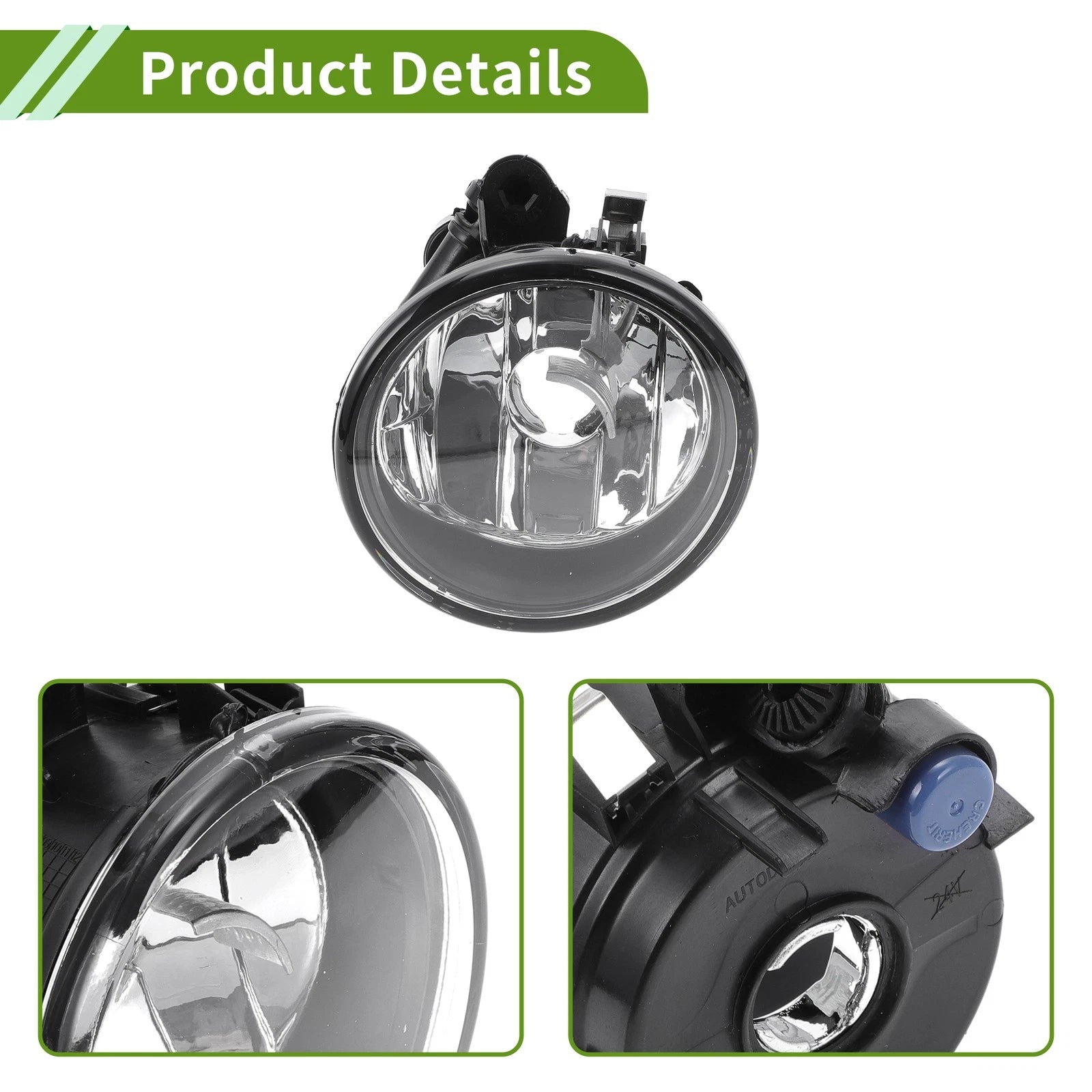 1 Pc Fog Light Grill for BMW X6 (2013–2015) No. 63177311351 Clear