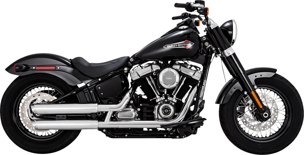 Vance & Hines 3" Twin Slash Slip-On Muffler Chrome 16376 for Harley Softail (2018–2025)