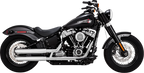 Vance & Hines 3" Twin Slash Slip-On Muffler Chrome 16376 for Harley Softail (2018–2025)