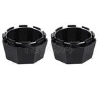 2 Matte Black Hub Caps for Polaris Sportsman 570 (Only TO 6/20/2024) 5451374-458